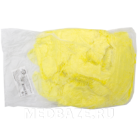Бахилы 2.8 г, Стандарт, одноразовые, пл. 20 мкм, желтый, Новгород, 50 пар/блок