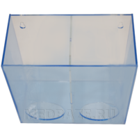 Диспенсер многофункциональный для бахил и шапочек, 2-х секционный, оргстекло, прозрачный, (АП-0504016-02)