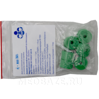 Зажим носовой для спирометрии, со сменными подушечками ЗН-Пайп (6 подушечек), зеленый