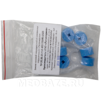 Зажим носовой для спирометрии, со сменными подушечками (6 подушечек), голубой, Ланамедика