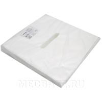 СПС салфетки в пачке, с отверстием, для массажа, 40*40 см, (201015), Areal, 100 шт/уп