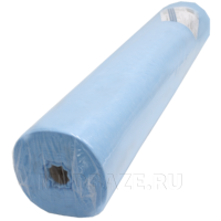 СМС простыни в рулоне, плотность 25 г/м2, Комфорт, 80*200 см, голубой, (600-497), Чистовье, 75 шт/рулон