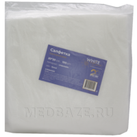 СПС салфетки в пачке, 20*20 см, (10271), White line, 100 шт/уп