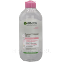 Мицеллярная вода, Розовая вода, очищение + сияние, 400 мл, Garnier