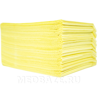 Нагрудники стоматологические ламинированные, 45*33 см, желтый, Euronda Monoart, 500 шт/уп