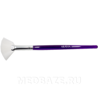 Кисть для нанесения масок, длина 165 мм, искусст. белая щетина (1307) ARAVIA