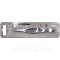 Пинцет для педикюра YOKO 114 мм, подологический, осколочный Y SP 014