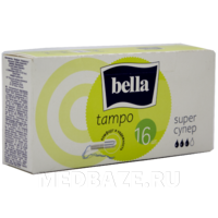 Тампоны Bella Super, 3 капли, в зеленой упаковке, 16 шт/уп