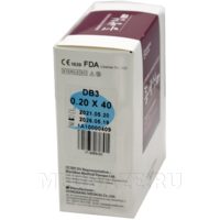 Игла акупунктурная с направителем одноразовая 0.20*40 мм, (DB100), ДонгБанг