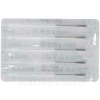 Игла акупунктурная с направителем одноразовая 0.30*30 мм, с ручкой из стали, Субал, 100 шт/уп