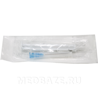 Шприц инъекционный 2-х комп. одноразовый KD-Ject 2 мл 23G 0.60*30 мм, с иглой (802229R), 100 шт/уп