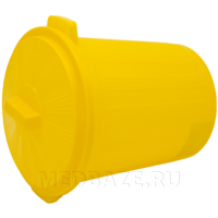 Бак 12 л, для медицинских отходов, желтый