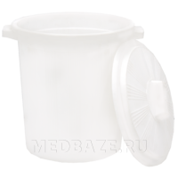 Бак 12 л, для медицинских отходов, белый