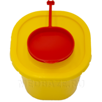 Емкость-контейнер 0.5 л, для утилизации игл, Медком