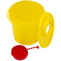 Емкость-контейнер 1 л, для утилизации игл, Медком