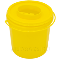 Емкость-контейнер 1 л, для утилизации игл, Медком