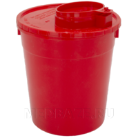 Емкость-контейнер 3 л, для утилизации игл, красный, (МК-01), КМ Проект