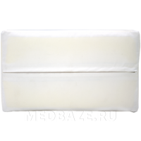 Подушка для забора крови, полувалик, ПВХ, 25*15*7.5 см, белый, (СЛК-472)