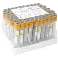 Пробирка вакуумная с активатором свертывания 5 мл, 13*100 мм, гель (1200513100), Lab-Vac, 100 шт/уп