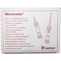 Пробирка для взятия капиллярной крови Microvette К3 ЭДТА (20.1288.800), Sarstedt, 100 шт/уп