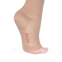 Чулки с простой резинкой на силиконовой основе с открытым носком Idealista ID-310, 2 класс компрессии, Экотен