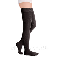 Чулки с простой резинкой на силиконовой основе с закрытым носком Idealista ID-300, 2 класс компрессии, Экотен