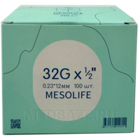 Игла Mesolife 32G 0,23×12 мм (100 шт.)