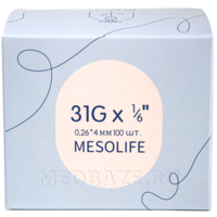 Игла Mesolife 31G 0,26×4 мм (100 шт.)