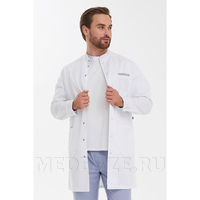 Халат мужской на кнопках Тезис TZ810, белый