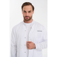 Халат мужской на кнопках Тезис TZ810, белый