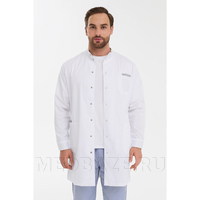 Халат мужской на кнопках Тезис TZ810, белый