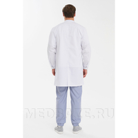 Халат мужской на кнопках Тезис TZ810, белый