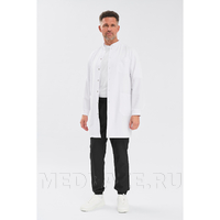 Халат мужской на кнопках Тезис TZ811, белый