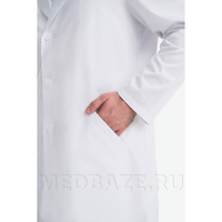 Халат мужской на пуговицах Тезис TZ800, velum, белый