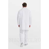 Халат мужской на пуговицах Тезис TZ800, velum, белый