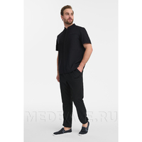 Рубашка мужская на молнии Тезис TZ700, черный