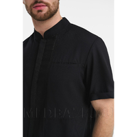 Рубашка мужская на молнии Тезис TZ700, черный