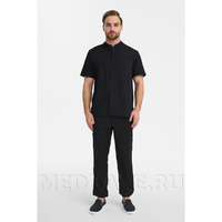 Рубашка мужская на молнии Тезис TZ700, черный