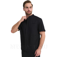 Рубашка мужская на молнии Тезис TZ700, черный