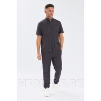 Рубашка мужская на молнии Тезис TZ700, графит