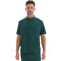 Рубашка мужская на молнии Тезис TZ700, зеленый