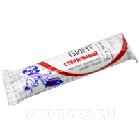 Бинт марлевый, стерильный, плотностью 28 г/м2, 14 см*7 м, Лейко