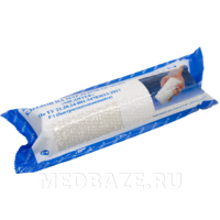 Бинт гипсовый натуральный, 20 см*3 м, марлевая основа, белый, Медитек