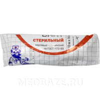 Бинт стерильный плотностью 36г/м2, 16 см*10 м (БМС-10/16и36), Лейко