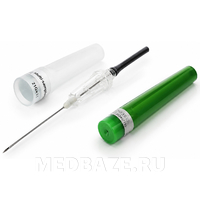 Игла двусторонняя с прозрачной камерой, 21G 1*0.8*38 мм, арт. VN2112, Lind-Vac, 50 шт/уп