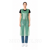 Фартук, ПНД, 56*76 см, зеленый, Кристидент, 200 шт/рулон
