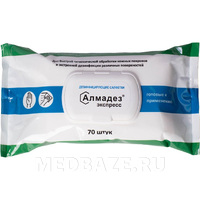 Салфетки Алмадез-Экспресс, дезинфицирующие, флоу-пак (САЛ-В-16), 70 шт/уп