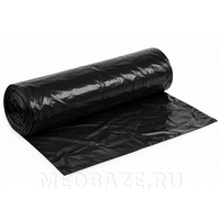 Пакет для мусора сверхпрочный, 160 л, 90*110 см, черный, Альпак, 10 шт/рулон