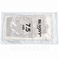 Перчатки хирургические латексные Benovy Pro, размер 7.5, микротекстурированные, желто-коричневые (B138K5), 50 пар/уп