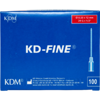 Игла инъекционная KD-Fine 0.33*12 мм 29G 100 шт/уп красный